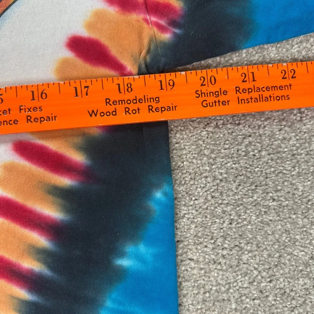 Grateful Dead Liquid Blue Tie Dye T Shirt Steal Your Face Skeleton Roses‎ Medium